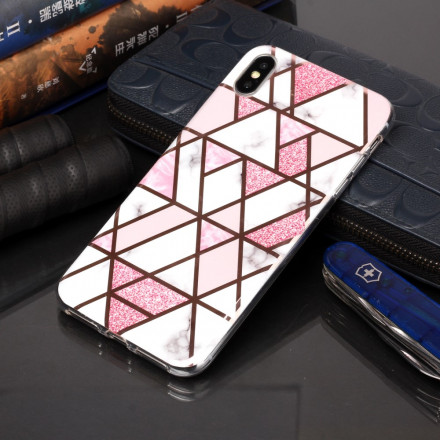 Case iPhone XS Max Marble Geometry Design