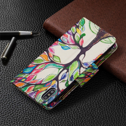 Case iPhone XS Max Zipped Pocket Tree