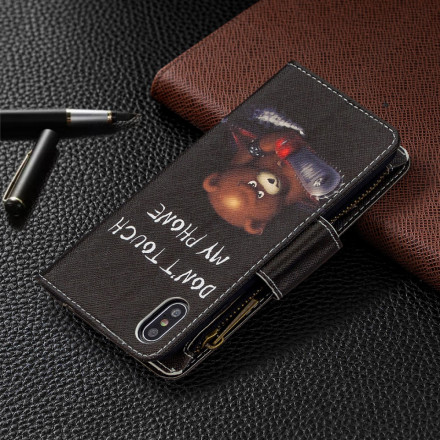 Case iPhone XS Max Zipped Pocket Bear