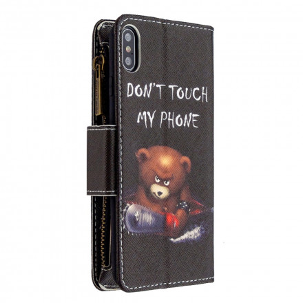 Case iPhone XS Max Zipped Pocket Bear