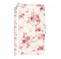 Case iPhone XS Max Flowers Light Spots with Strap