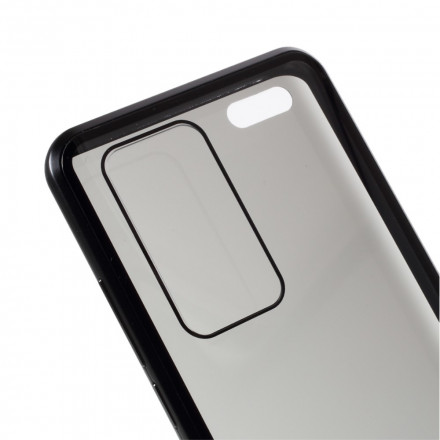 Huawei P40 Pro Cover Metal Edges and Double Tempered Glass