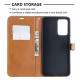 Case Samsung Galaxy A52 4G / A52 5G Fabric and Leather effect with strap