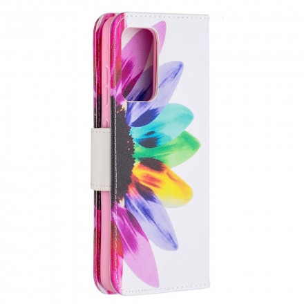 Cover Samsung Galaxy A52 4G / A52 5G Fleur Aquarelle