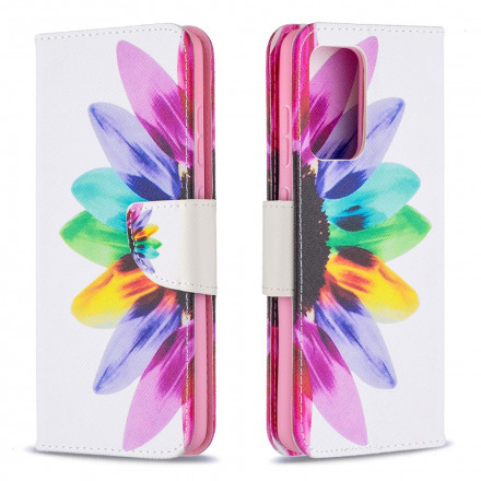 Cover Samsung Galaxy A52 4G / A52 5G Fleur Aquarelle