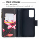 Case Samsung Galaxy A52 4G / A52 5G Zipped Pocket Flower