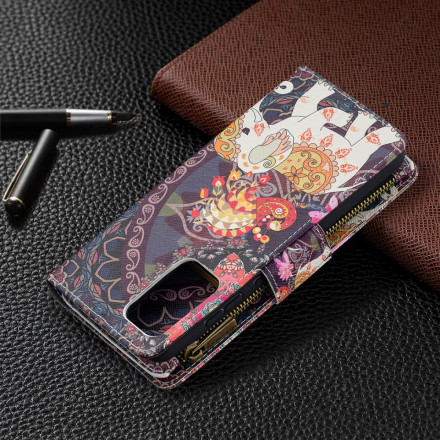 Case Samsung Galaxy A52 4G / A52 Elephant Zipped Pocket