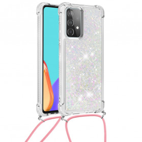 Samsung Galaxy A52 4G / A52 5G Glitter Case with Lanyard