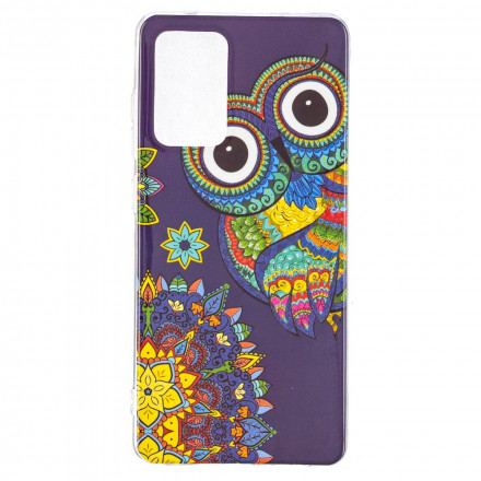 Case Samsung Galaxy A52 4G / A52 5G Owl Mandala Fluorescent