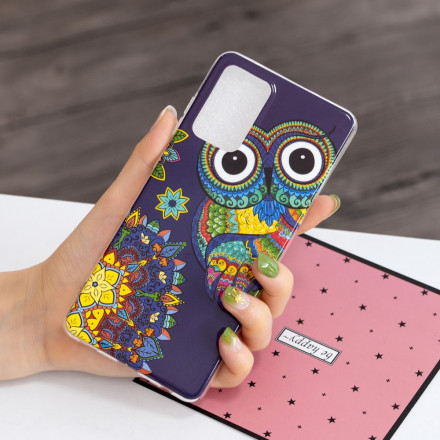 Case Samsung Galaxy A52 4G / A52 5G Owl Mandala Fluorescent