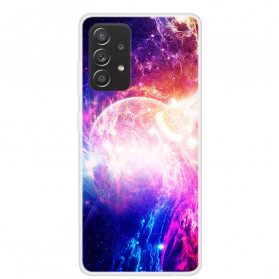 Samsung Galaxy A52 4G / A52 5G Silicone Case Planets on Fire
