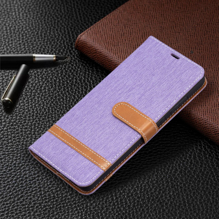 Case Samsung Galaxy A72 4G / A72 5G Fabric and Leather Effect