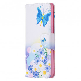 Case Samsung Galaxy A72 4G / A72 5G Painted Butterflies and Flowers