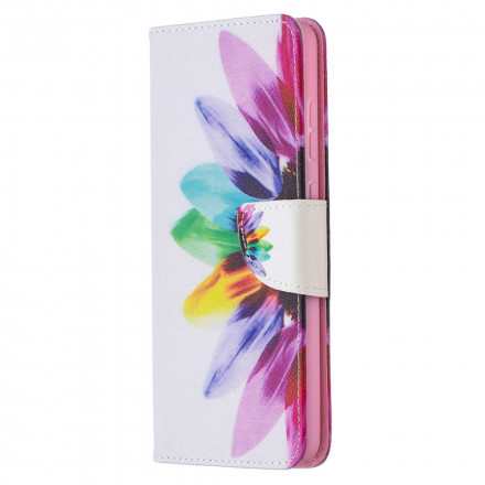 Cover Samsung Galaxy A72 4G / A72 5G Fleur Aquarelle