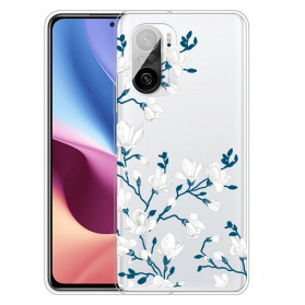 Poco F3 White Flowers Case