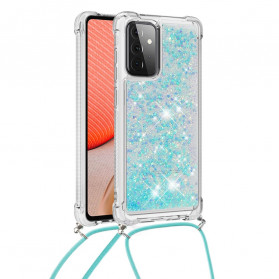 Samsung Galaxy A72 4G / A72 5G Glitter Case with Lanyard
