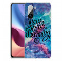 Case Poco F3 Never Stop Dreaming