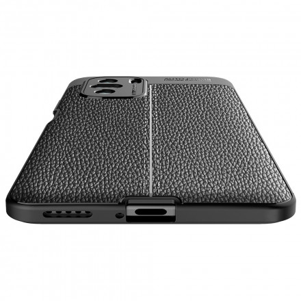 Poco F3 Leather Effect Case Lychee Double line