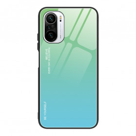 Poco F3 Tempered Glass Case Be Yourself