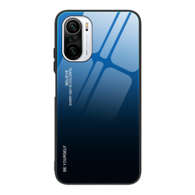 Poco F3 Tempered Glass Case Be Yourself