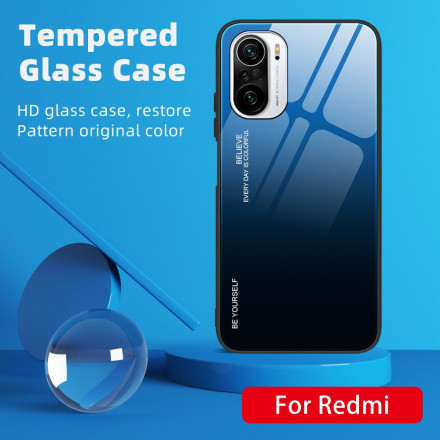 Poco F3 Tempered Glass Case Be Yourself