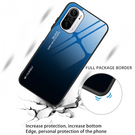 Poco F3 Tempered Glass Case Be Yourself