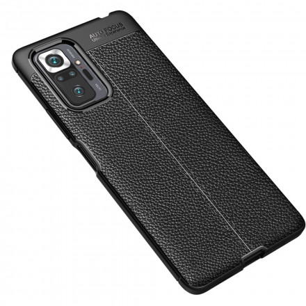 Xiaomi Redmi Note 10 Pro Leather Case Lychee Effect Double Line