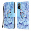 Xiaomi Redmi Note 10 / Note 10s Diamond Butterfly Lanyard Case