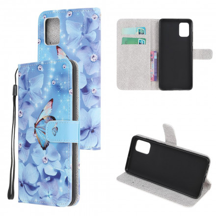 Xiaomi Redmi Note 10 / Note 10s Diamond Butterfly Strap Case