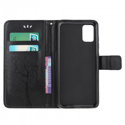 Xiaomi Redmi Note 10 / Note 10s Tree and Owl Lanyard Case
