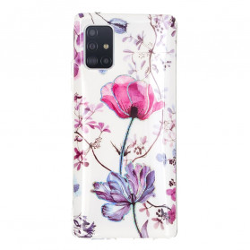 Case Samsung Galaxy A71 5G Marbled Flowers