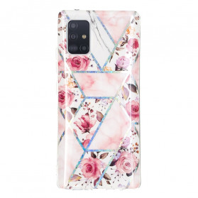 Case Samsung Galaxy A71 5G Marbled Flowers