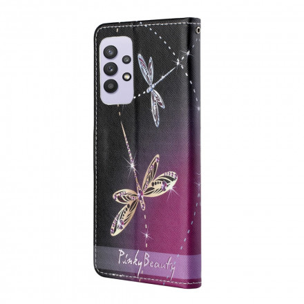 Case Samsung Galaxy A32 4G Dragonfly with Strap