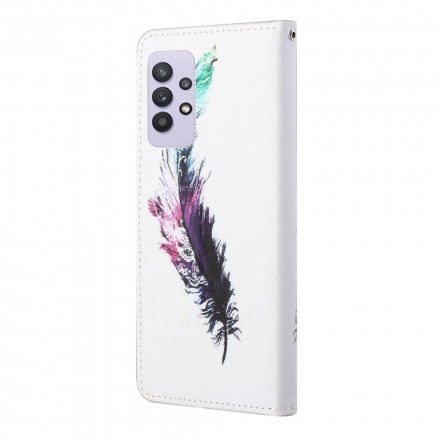 Samsung Galaxy A32 4G Feather Strap Case