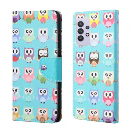Cover Samsung Galaxy A32 4G Multiples Hiboux