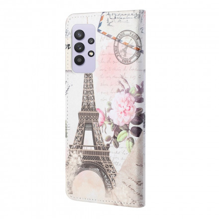 Cover Samsung Galaxy A32 4G Tour Eiffel Rétro