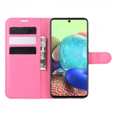 Case Samsung Galaxy A71 5G Leather Effect Classic Lychee