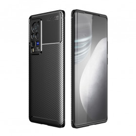 Vivo Case X60 Pro Flexible Texture Carbon Fiber
