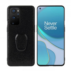 OnePlus 9 Pro Cover Black Glitter Ring