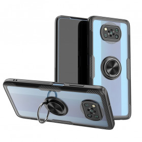 Poco X3 Transparent Ring and Carbon Case