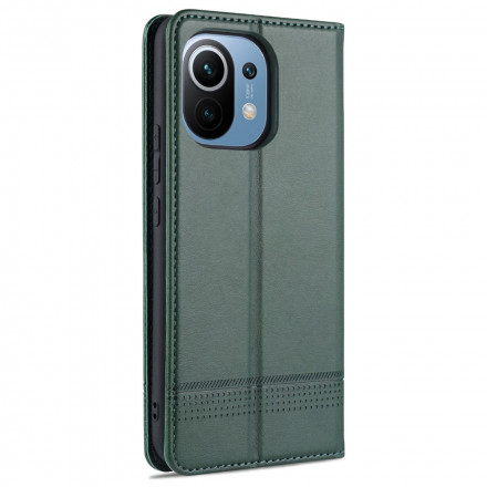 Flip Cover Xiaomi Mi 11 Style Cuir AZNS