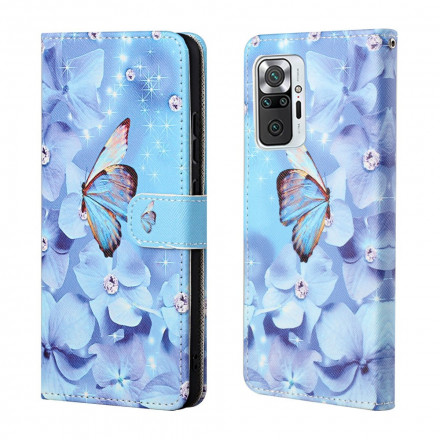Xiaomi Redmi Note 10 Pro Diamond Butterfly Strap Case
