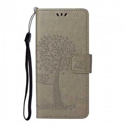 Xiaomi Redmi Note 10 Pro Tree and Owl Strap Case