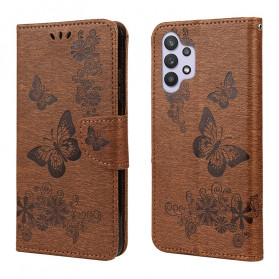 Case Samsung Galaxy A32 4G Butterflies with Strap