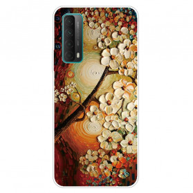 Cover Huawei P Samrt 2021 Flexible Flowers