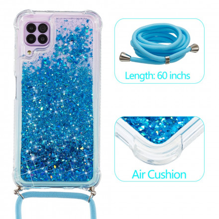 Samsung Galaxy A12 Glitter Case with Lanyard