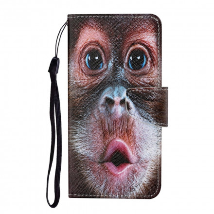 Case Samsung Galaxy A12 Monkey with Lanyard