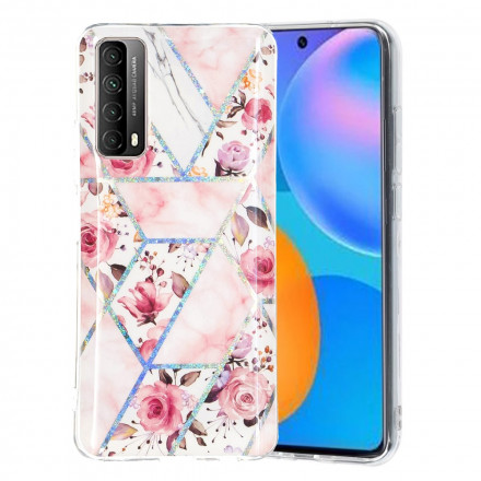 Cover Huawei P smart 2021 Marbled Flowers