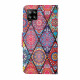 Samsung Galaxy A12 Patchwork Case with Strap