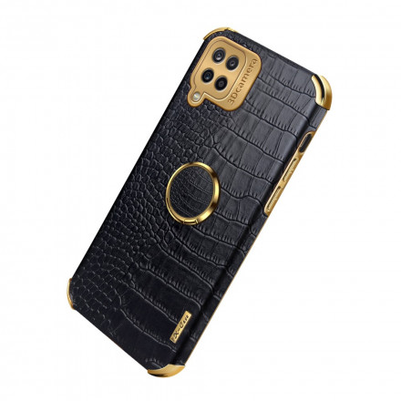Samsung Galaxy A12 Leatherette Case with Ring Support